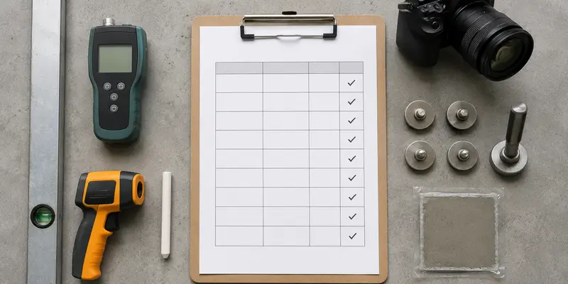 Concrete substrate checklist for an epoxy floor installation guide