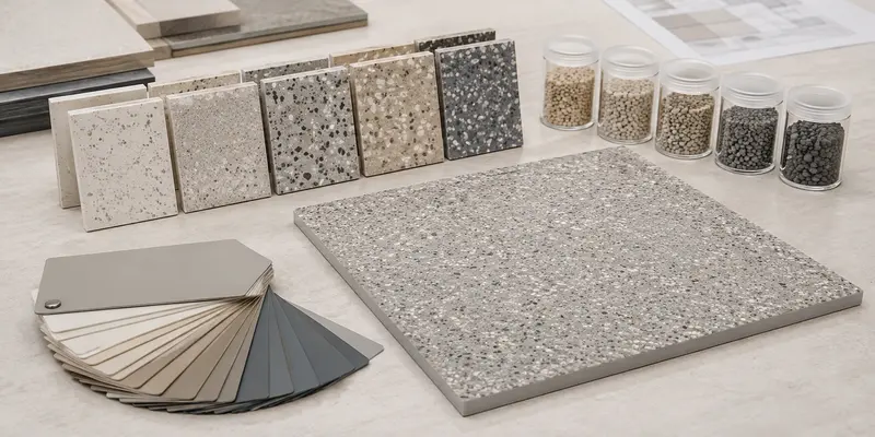 Resin flooring sample kit for approving color and anti-slip texture